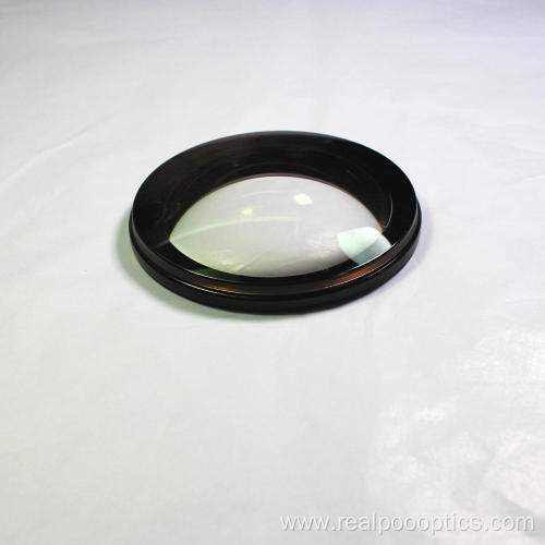 Edge-blackened N-SF6 optical glass meniscus lens